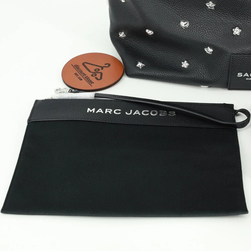 Marc Jacobs The Sack Bag Studded Leather Hobo Removable Zip Pouch NWT $695 - Picture 12 of 16